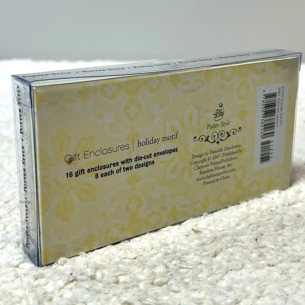 Potter Holiday Motif Gift Enclosures Cards